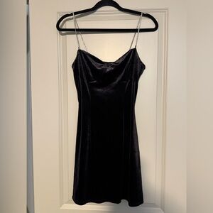 H&M Black Velvet Dress